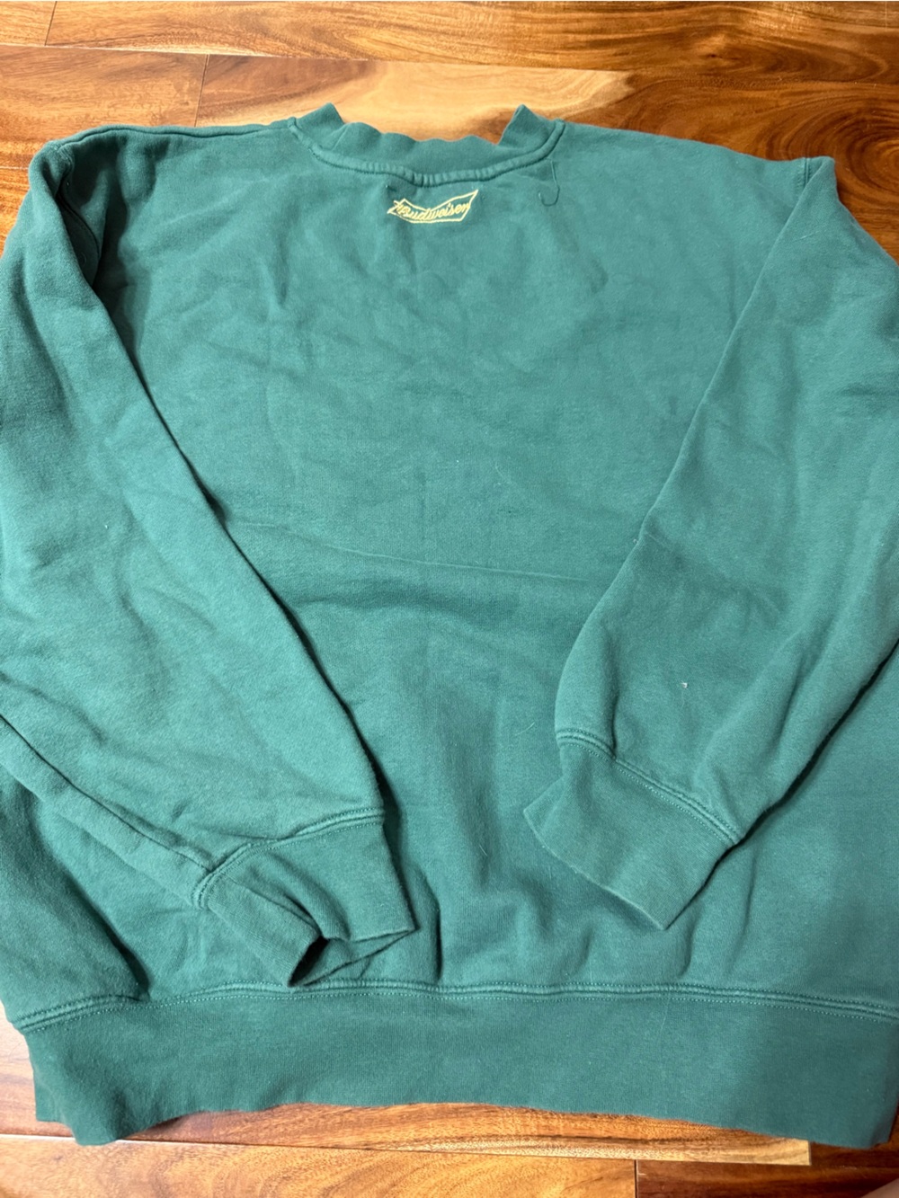 PacSun Teal Crewneck Pullover with Red Logo Tag - Picture 3 of 4